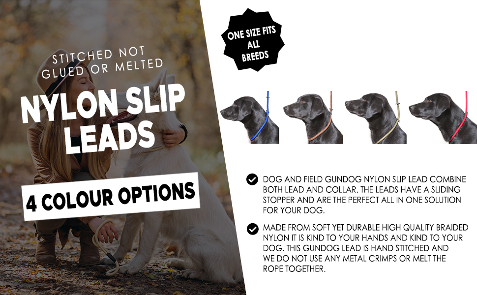 Dog & Field Deluxe Gundog Slip Lead