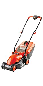 Flymo Chevron 32VC Electric Wheeled Lawnmower, 1200W, Cutting Width 32cm