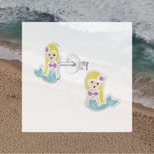 Children, girls, jewellery, modern, genuine jewellery, sterling silver 925, nickel-free, earrings, stud earrings, 925.