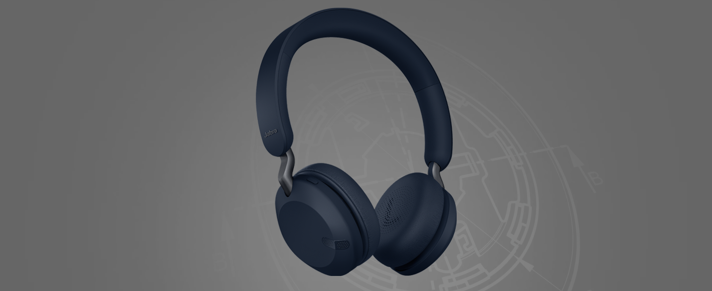 Jabra Elite 45h wireless headphones. Enjoy exceptional music and great calls on the go.