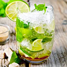 iced, drinks, cocktails, slush, water, juice, smoothies, mocktails, dinner, bar, ice, cubes, bullets