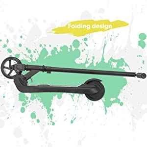 Black Electric Kids Scooter