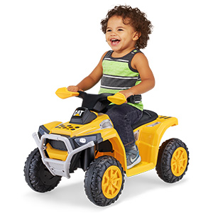 Kid Trax CAT Quad Toddler Electric Ride On Toy, single rider
