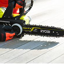 ryobi, one+, 18v, cordless, brushless, chainsaw
