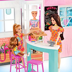Barbie Cook ‘n Grill Restaurant Doll and Playset - HBB91
