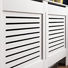 Milton radiator cover white 