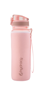 sport water bottle with time mark hiking biking yoga tai chi health