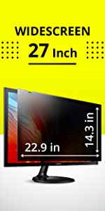 computer privacy screen filter monitor protector inch desktop security confidential protective