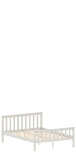 Milan sturdy and stable wooden bed by vida designs