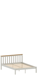 Milan sturdy and stable wooden bed by vida designs furniture