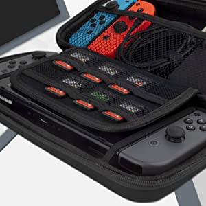 Orzly Protective travel carrying carry case accessory for Nintendo Switch OLED console accessories