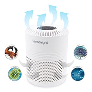 silentnight air purifier cadr pollen sleep night light allergen pure