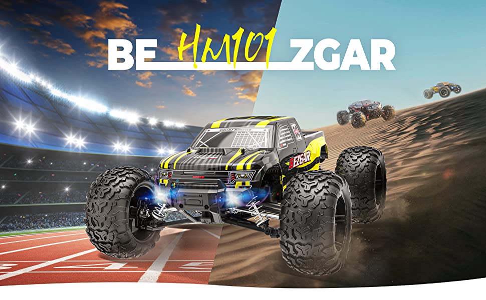 BEZGAR 1 Hobbyist Grade 1:10 Scale Remote Control Truck, 4WD High Speed ...