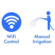 Solar Smart Watering Sprinkler Timer Wi-Fi Hub B096W7GPGG