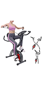 Foldable Exercise Bike with Resistance