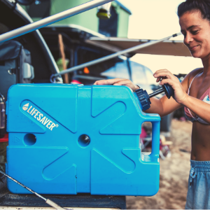Pumping a LifeSaver Jerrycan