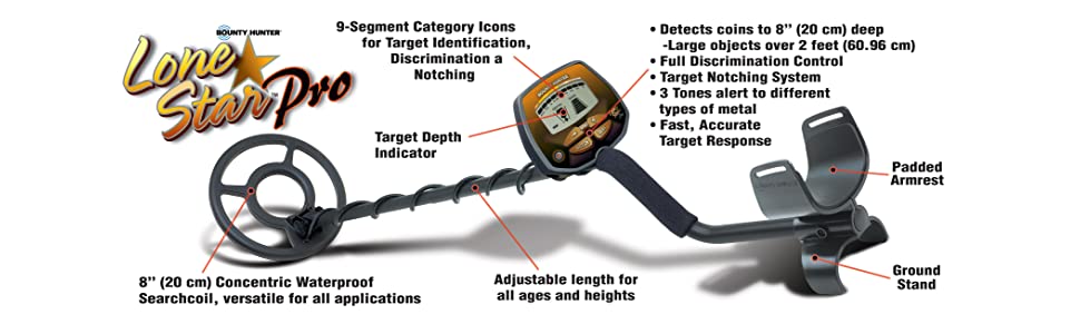 Lone Star Pro Bounty Hunter Metal Detector