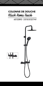 Black Touch Shower Column