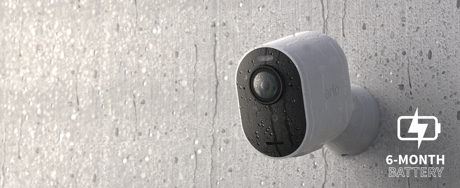 outdoor home security camera system 4K CCTV wireless smart home battery powered HDR weather resistan