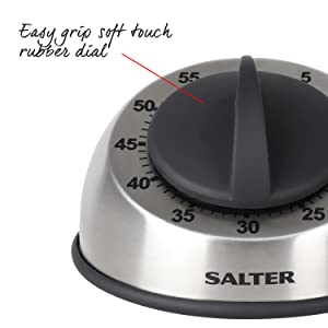 Salter 338 SSBKXR15 60 Minute Mechanical Kitchen Timer