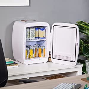 Russell Hobbs RH14CLR4001SCW 14L Mini Compact Cooler for Drinks and Cosmetics, Scandi Style