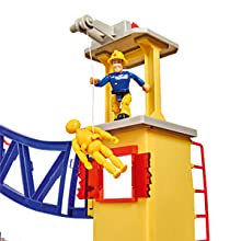 Fireman Sam, XXL station, fire station, light, sound, car, jupiter, playset, firefighter.