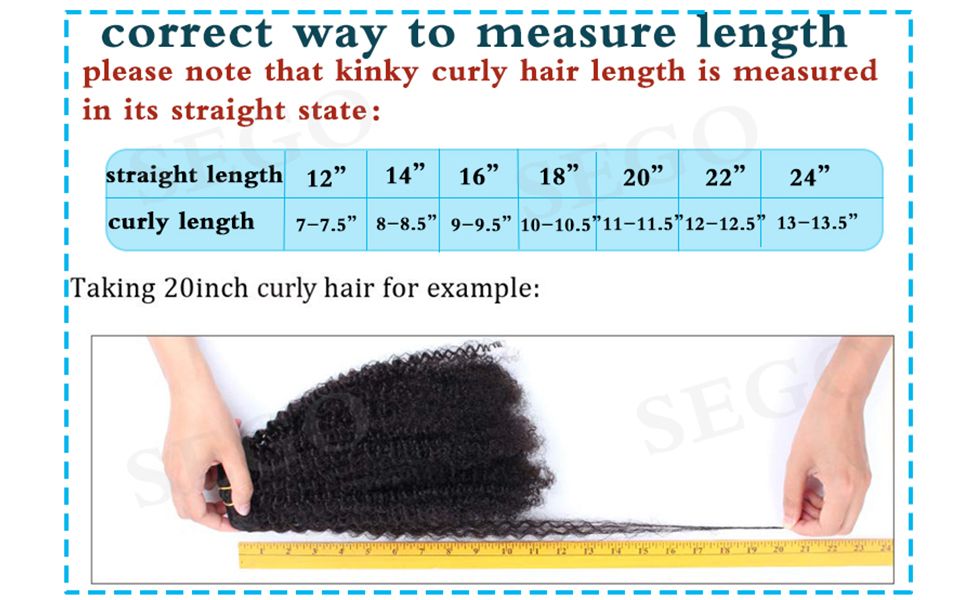 Afro Kinky Curly Clip in Human Hair Extensions DOUBLE WEFT