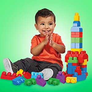 Mega Bloks DCH55 Big Building Bag, Blue, 60 Pieces
