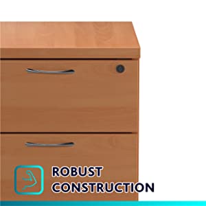 wooden office pedestal desk