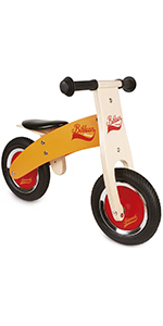 Little Bikloon Wooden Balance Bike Orange