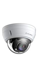 4K UltraHD PoE Dome Security Camera with 4x Optical Zoom and External Audio Port
