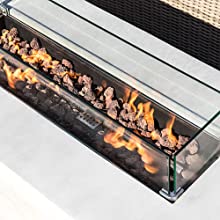 gas fire pit; outdoor fire pit; fire pit