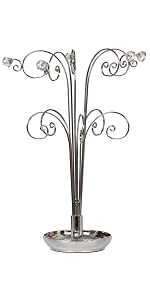 HOHIYA Necklace Stand Holder Jewellery Tree Organiser Hanger 