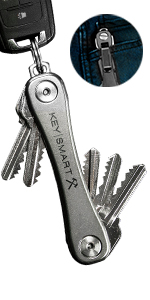 keysmart rugged titanium with bottle opener pocket clip thick version sturdy outdoors 8 keys 14 keys