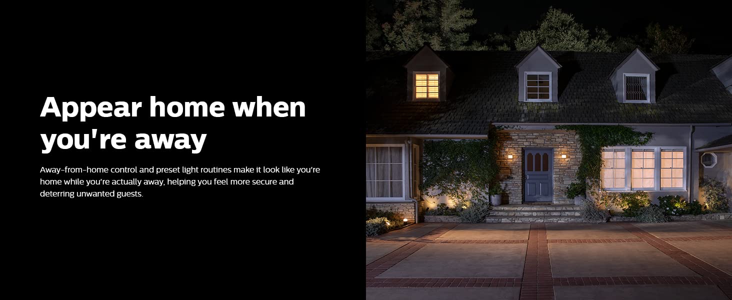 Philips Hue - appear home when you're away