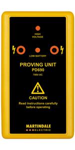 martindale;voltage;voltage indicator;proving kit;tools;proving unit;proving device;690V