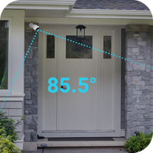 85.5° FoV with 2.8 mm Lens
