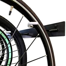 garage wall bike rack hooks rubber coated scratch free sturdy grip protective hanger vertical holder