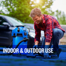 Indoor and Outdoor Use - perfect if you have a garage or garden. Handles rough tasks, hard floors.