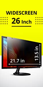 computer privacy screen filter monitor protector inch desktop security confidential protective