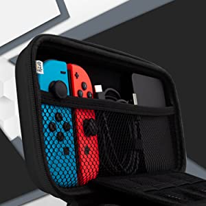 Orzly Protective travel carrying carry case accessory for Nintendo Switch OLED console accessories