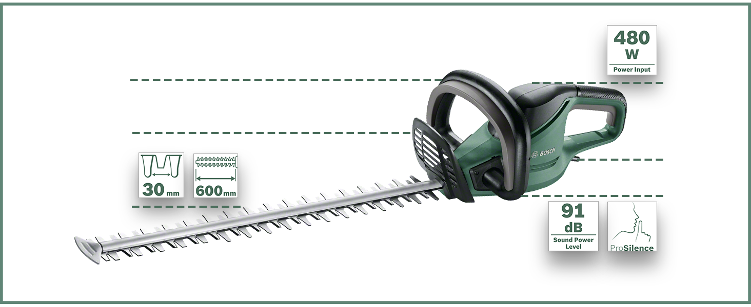 bosch universal hedgecut 60;corded hedgecutter