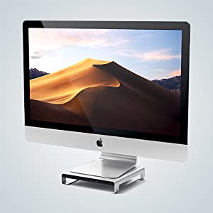 Satechi Type-C Aluminum Monitor Stand Hub for iMac