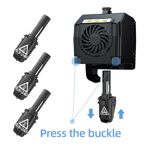 Come with the 0.4mm 240℃ and 265℃ Nozzle