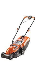 Flymo Chevron 32VC Electric Wheeled Lawnmower, 1200W, Cutting Width 32cm