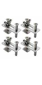 4PCS T-Track Mini Hold Down Clamp Kit