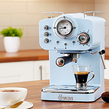 Swan Espresso Machine. Coffee machine of high quality 