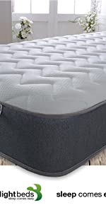 1151 single mattress grey