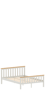 Milan sturdy and stable wooden bed by vida designs furniture