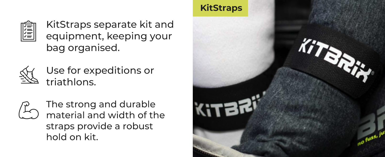 KitBrix Triathlon Ironman Sports Gear Kit Bag BUNDLE - 3 x Bags, Dry Bag, Daypack, Kit Straps